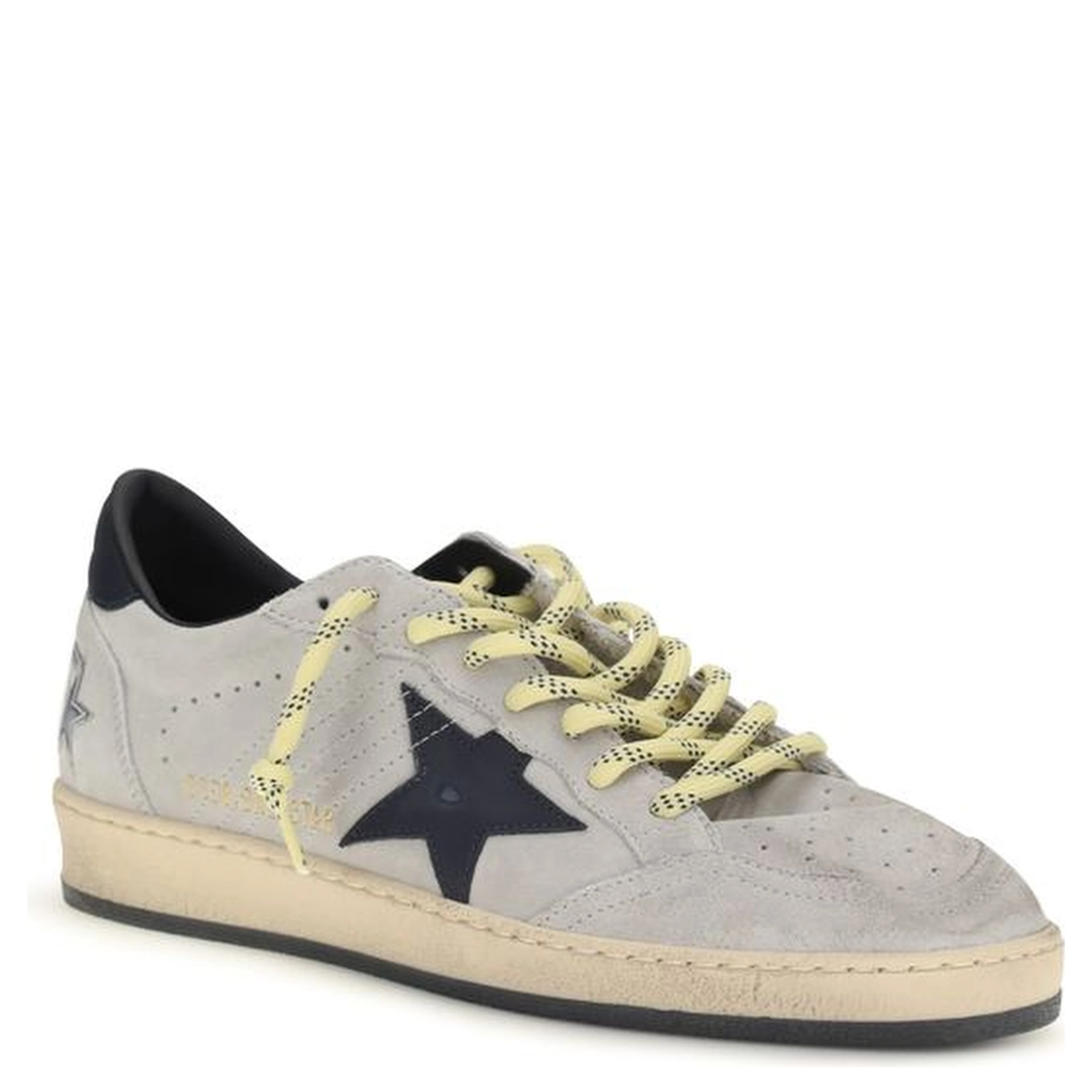 Gray Calf Leather Bos Taurus Sneakers