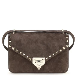 Brown Suede Leather Shoulder Bag