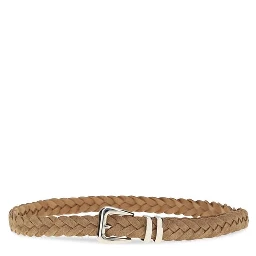 Beige Calf Leather Bos Taurus Regular Belt