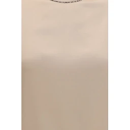 Beige Elastane Blouse