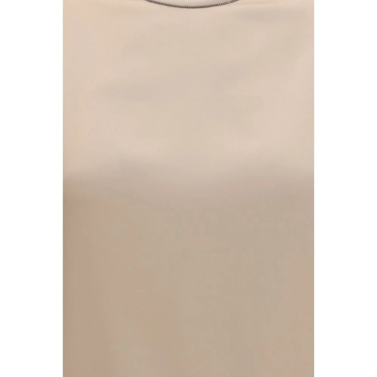 Beige Elastane Blouse
