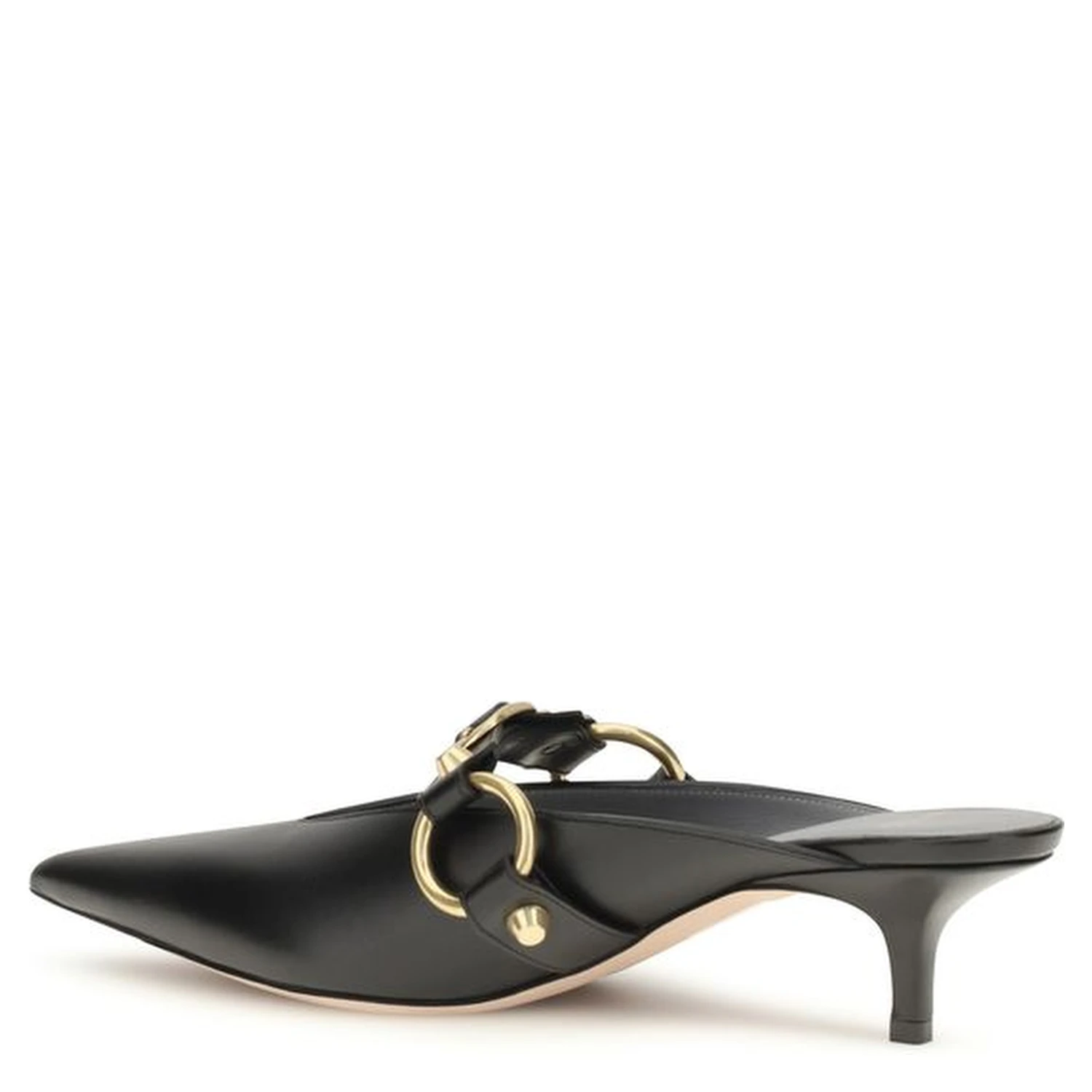 Black Calf Leather Bos Taurus Mules