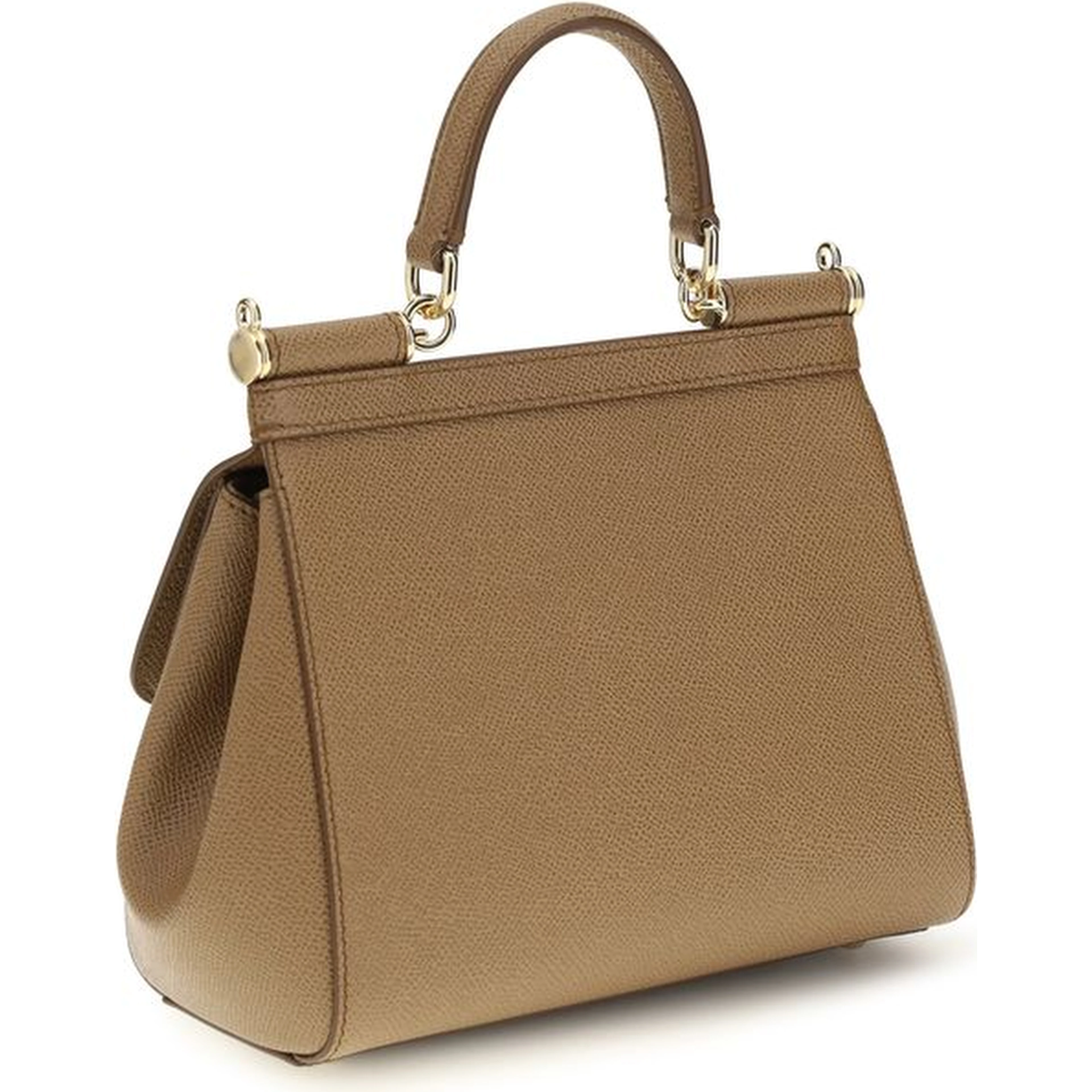 Beige Calf Leather Bos Taurus Shoulder Bag