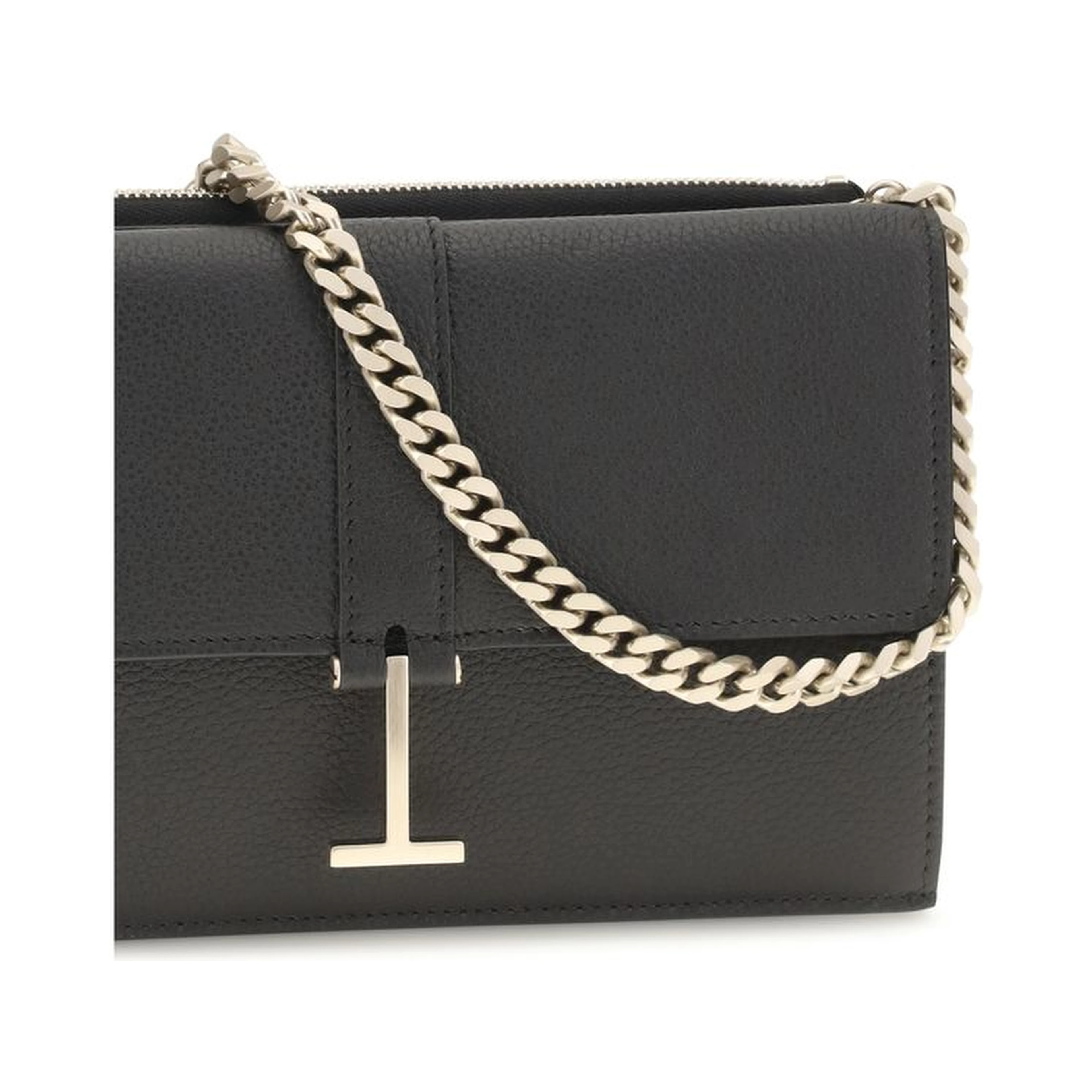 Black Calf Leather Bos Taurus Shoulder Bag
