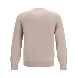 Beige Cotton Sweatshirt