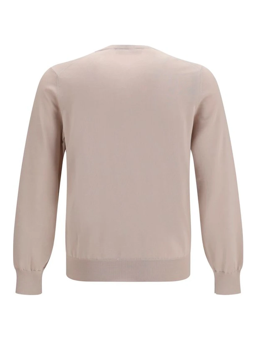 Beige Cotton Sweatshirt