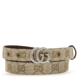 Beige Fabric Thin Belt