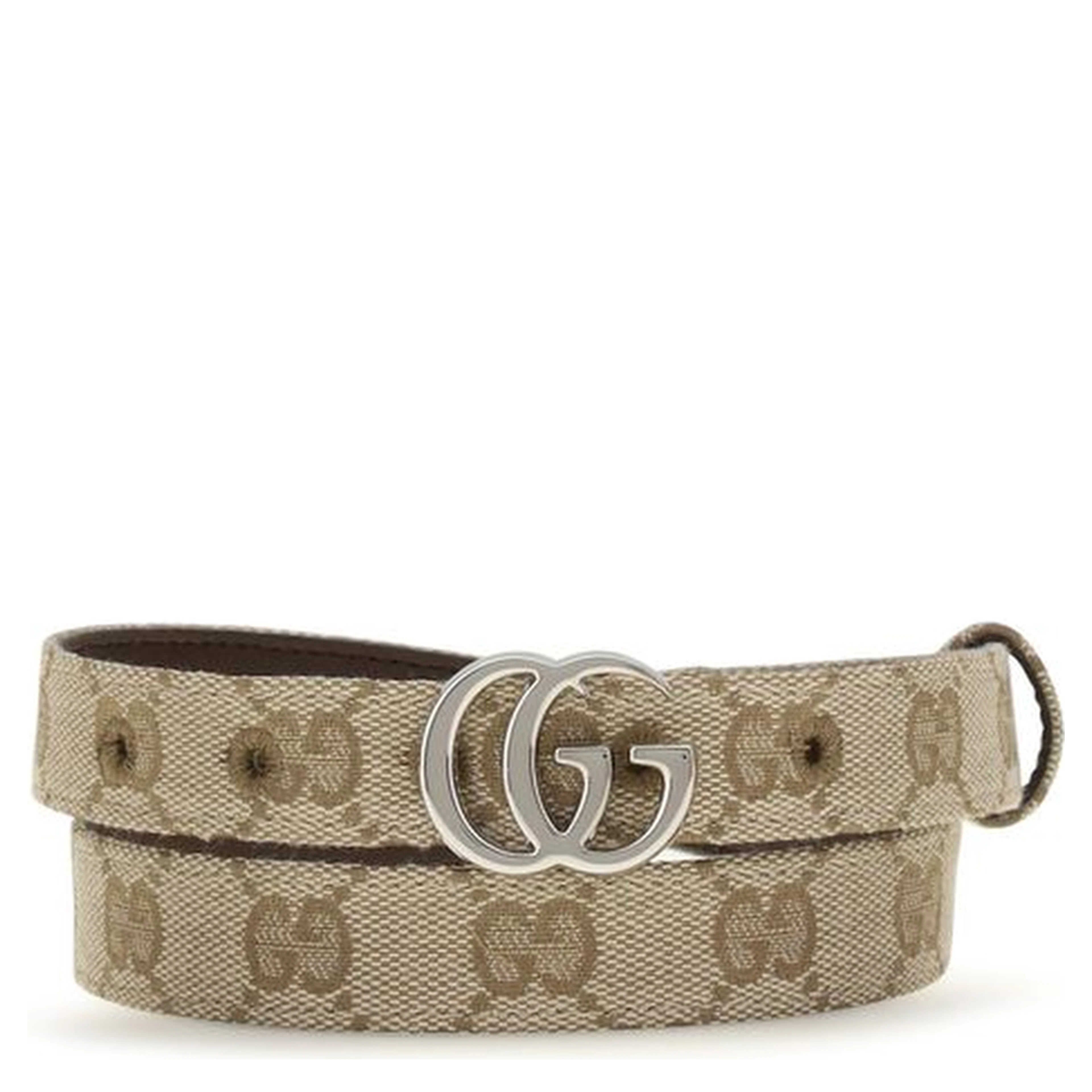 Beige Fabric Thin Belt