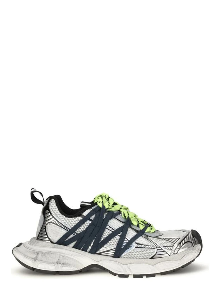 Gray Polyester Athletic Sneakers