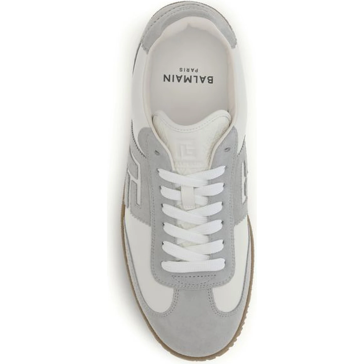 White Calf Leather Bos Taurus Athletic Sneakers