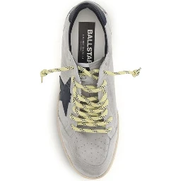 Gray Calf Leather Bos Taurus Sneakers