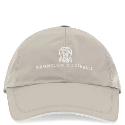Beige Polyester Cap (Baseball Hat)