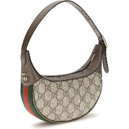 Beige Fabric Handbag