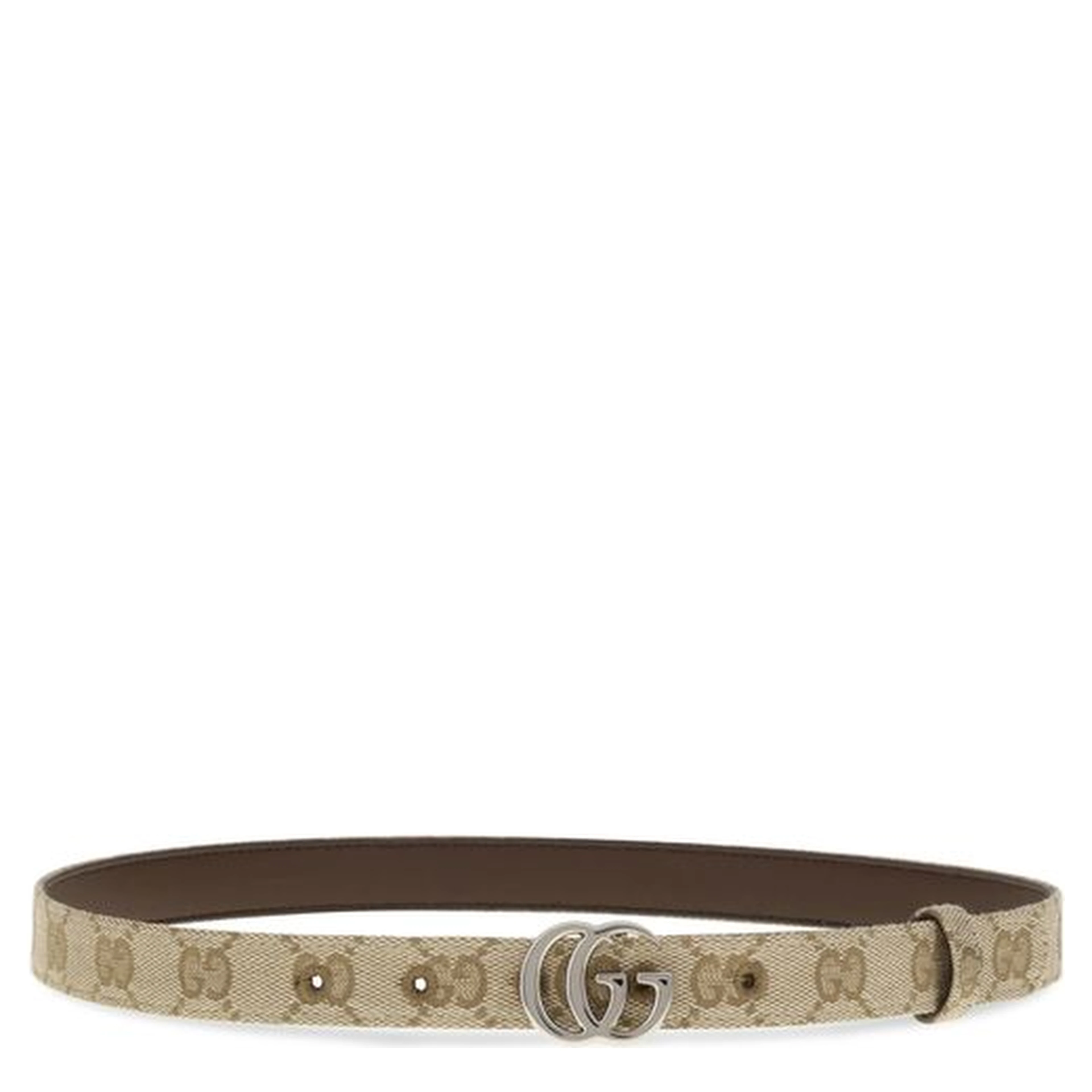 Beige Fabric Thin Belt