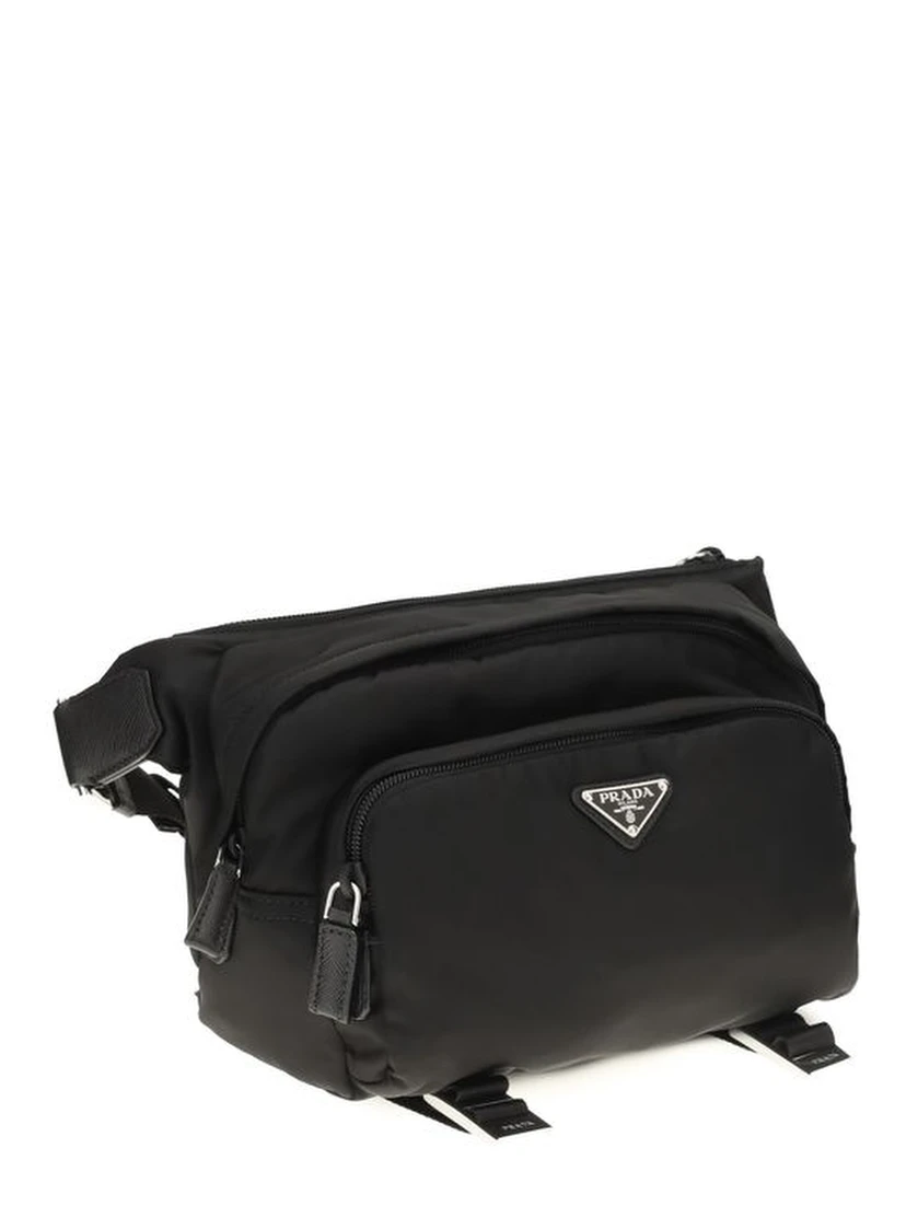 Black Nylon Shoulder Bag