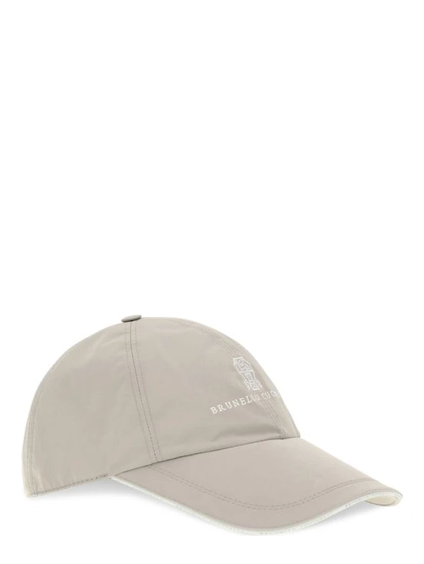 Beige Polyester Cap (Baseball Hat)