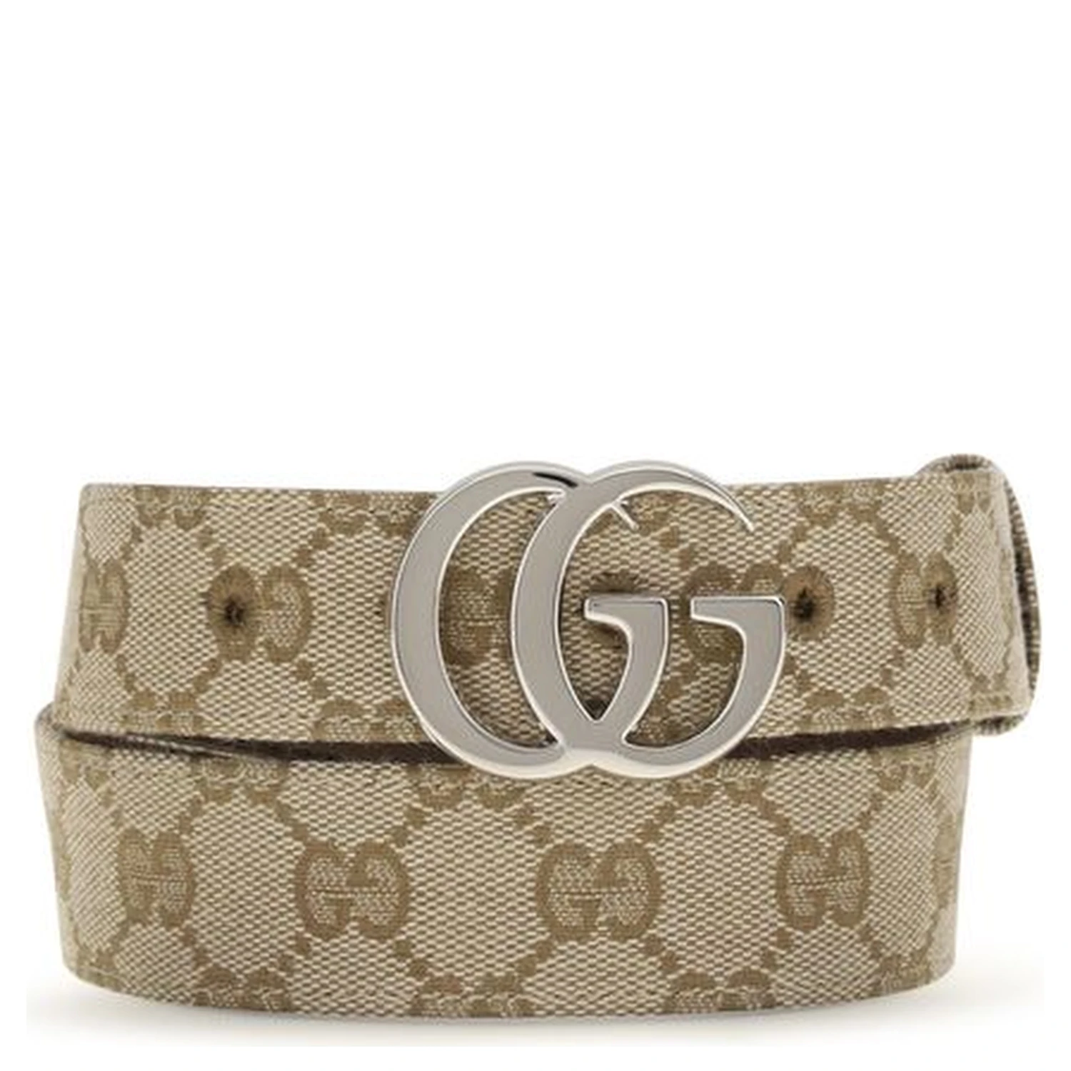 Beige Fabric Regular Belt