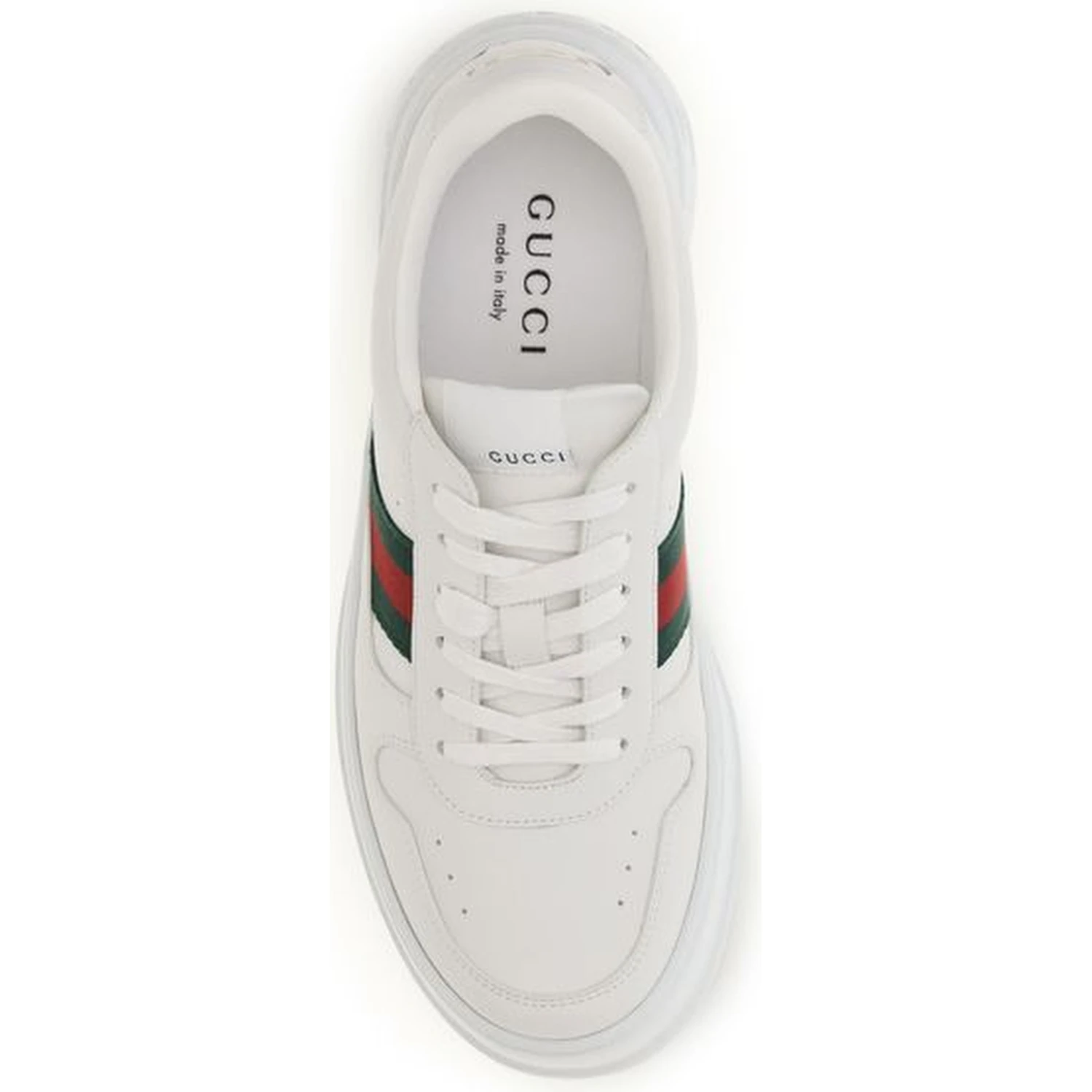 White Calf Leather Bos Taurus Chunky Sneakers
