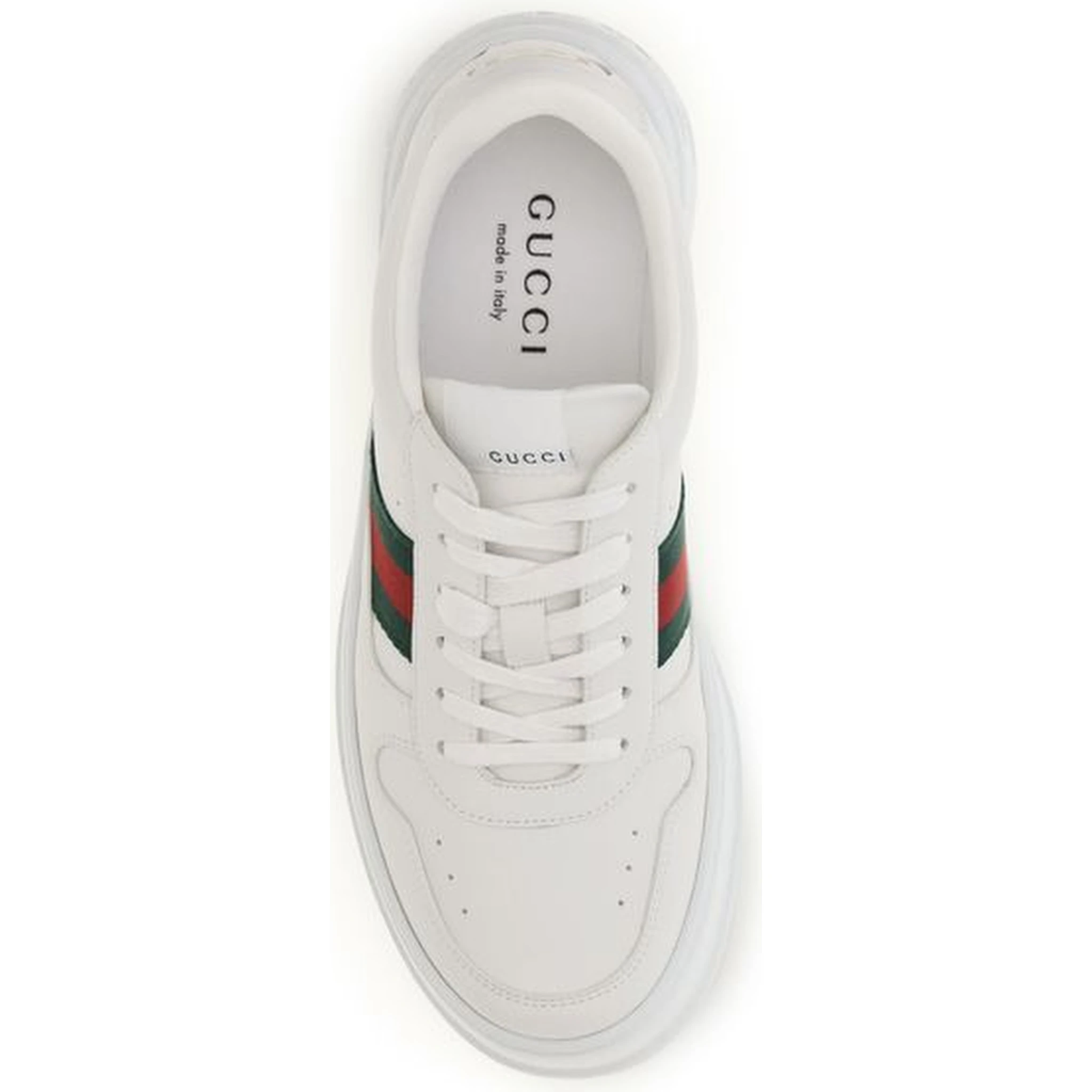 White Calf Leather Bos Taurus Chunky Sneakers