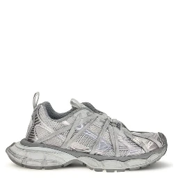 Gray Polyethylene Athletic Sneakers