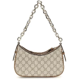 Beige Fabric Handbag