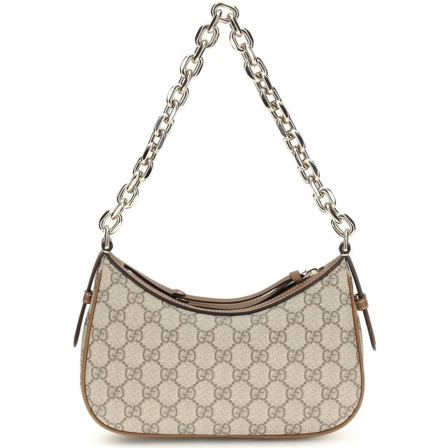 Beige Fabric Handbag