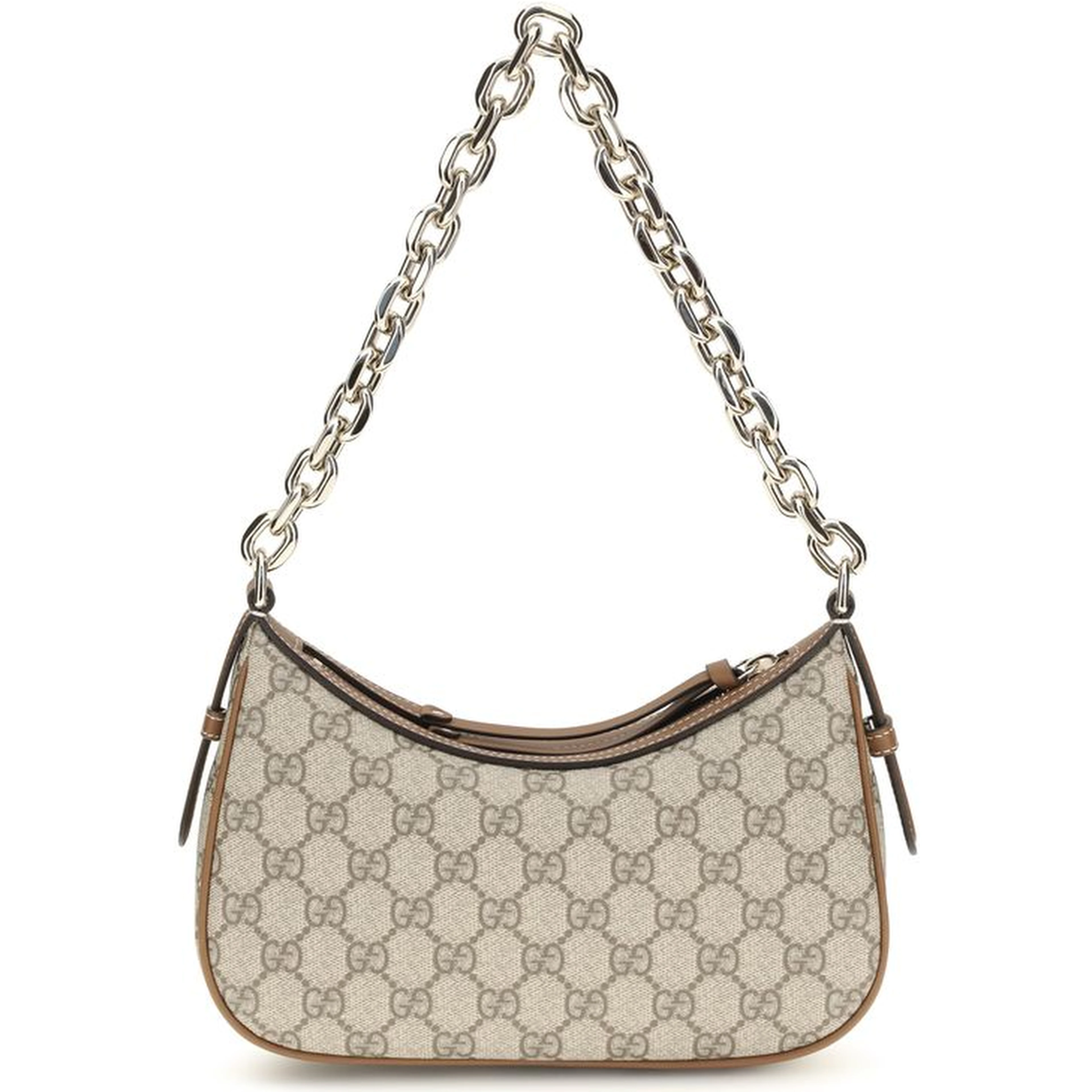 Beige Fabric Handbag