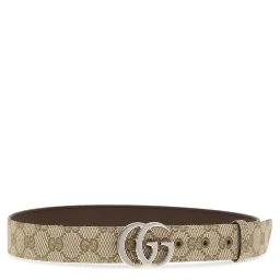 Beige Fabric Regular Belt