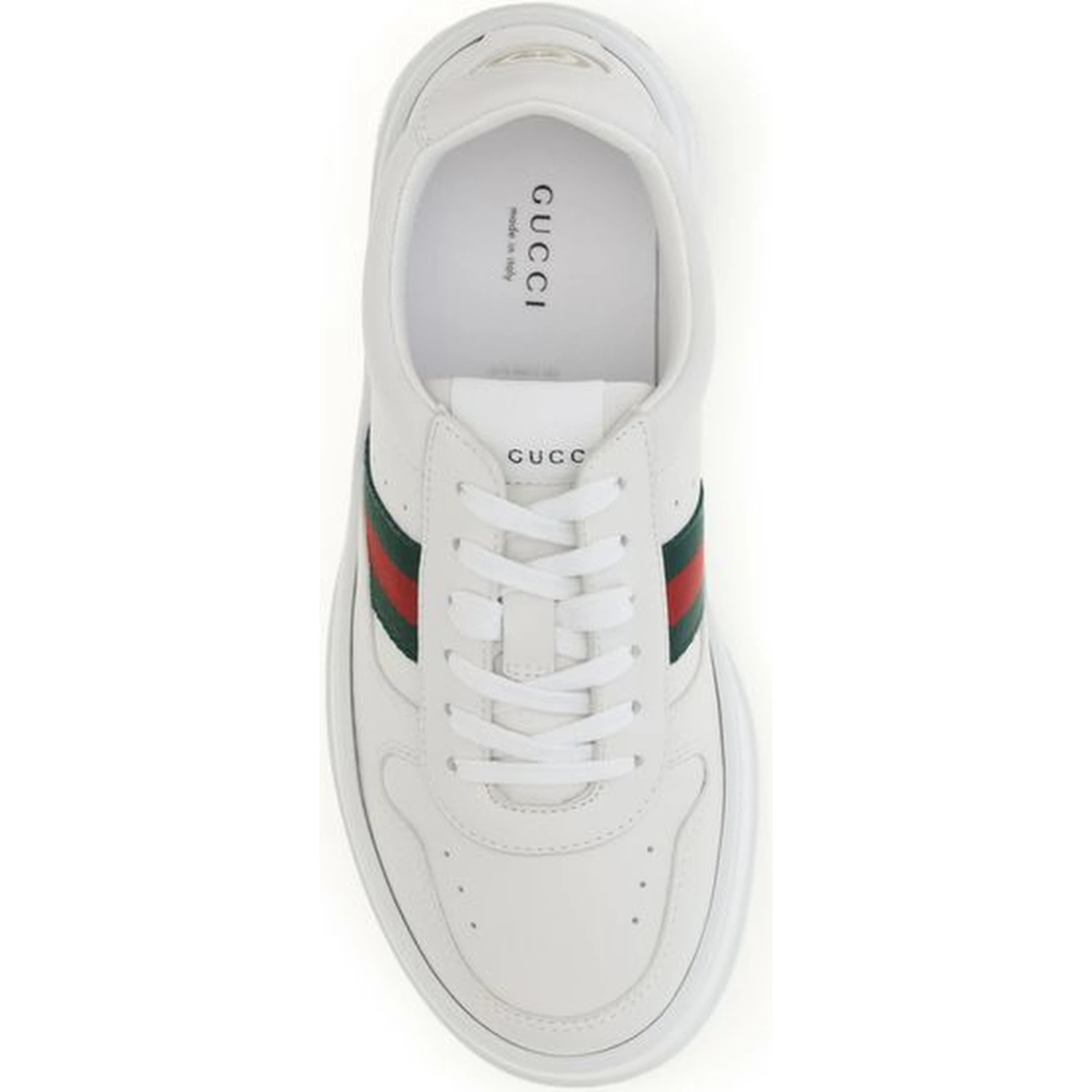 White Calf Leather Bos Taurus Chunky Sneakers
