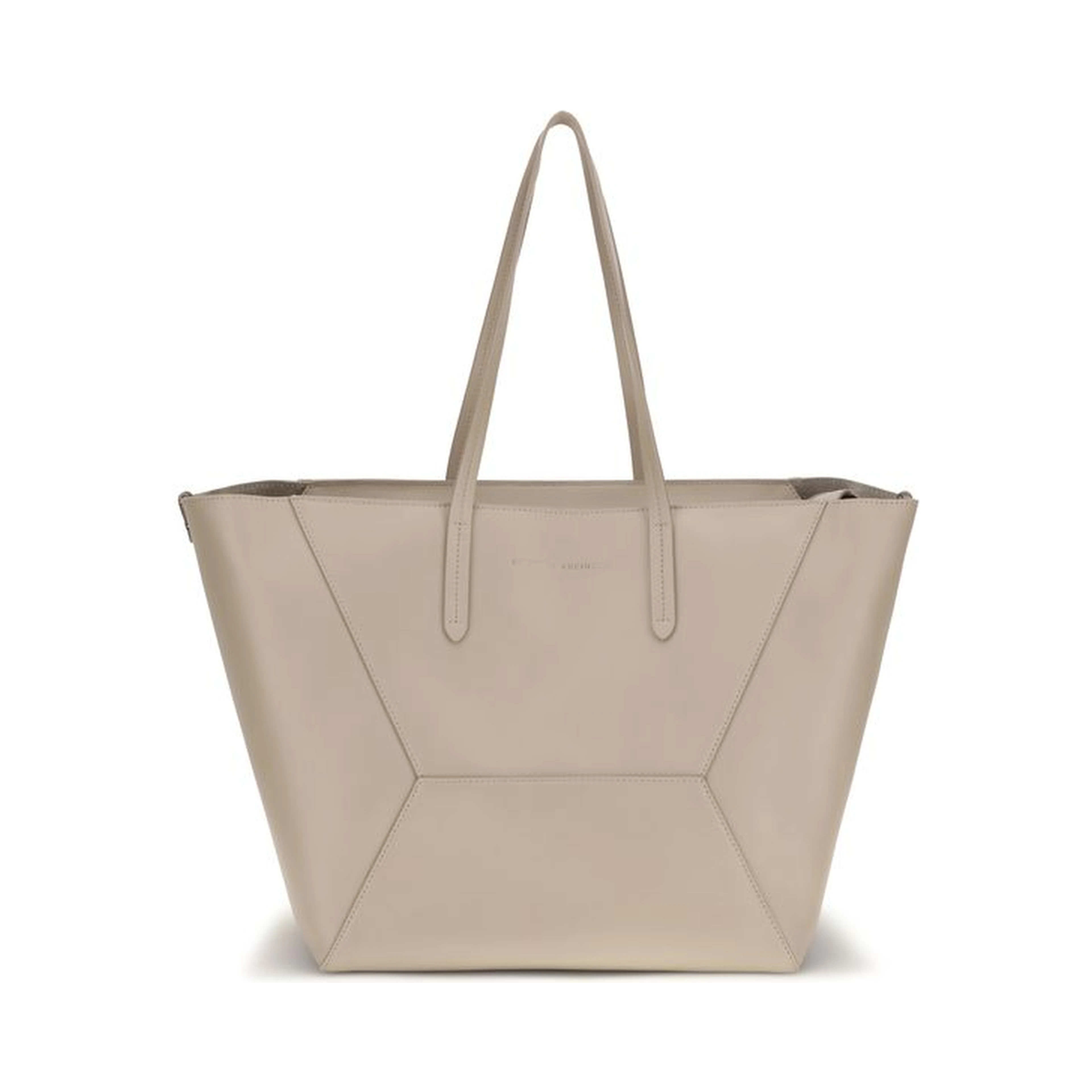 Beige Calf Leather Bos Taurus Shoulder Bag