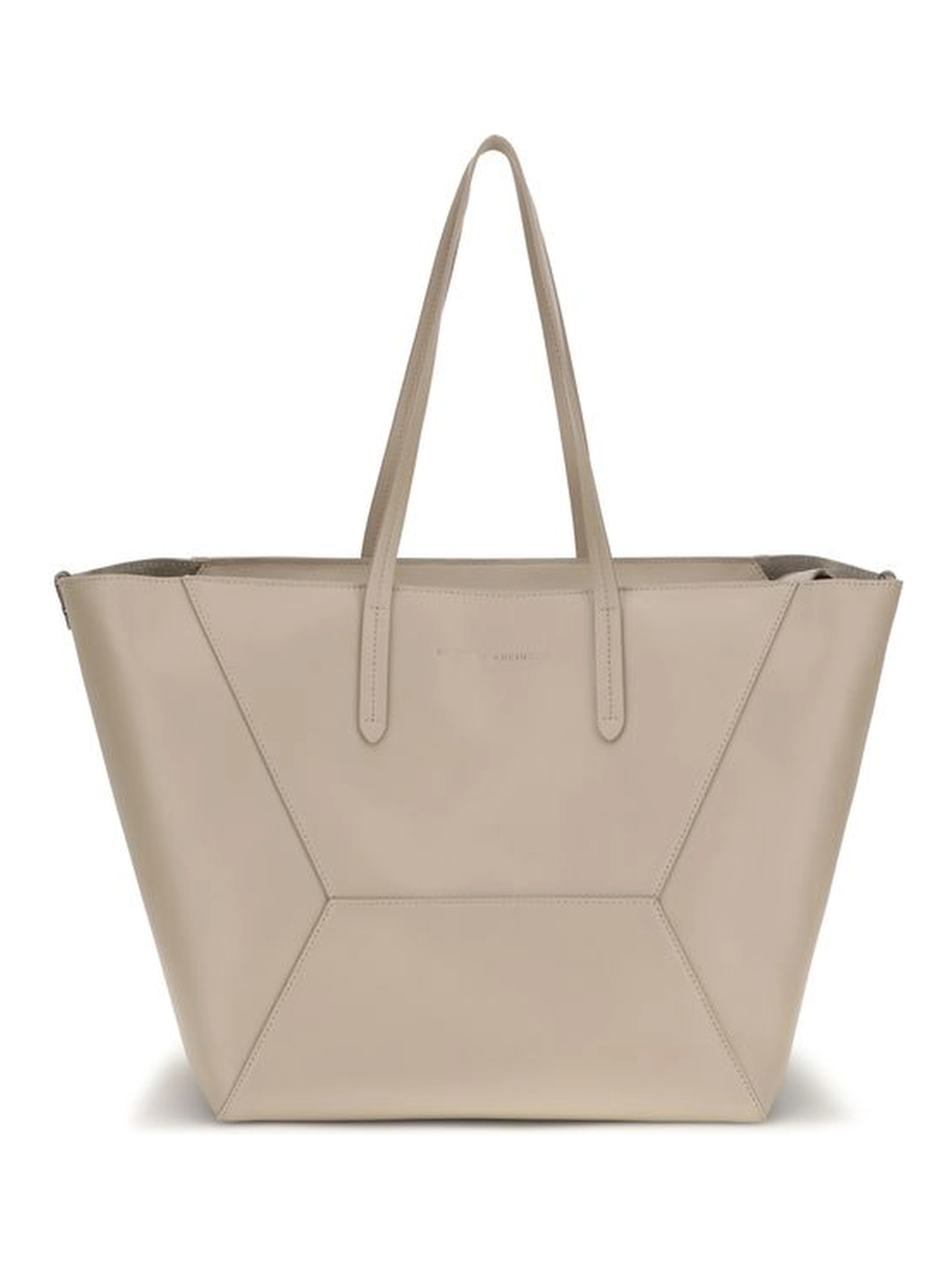 Beige Calf Leather Bos Taurus Shoulder Bag