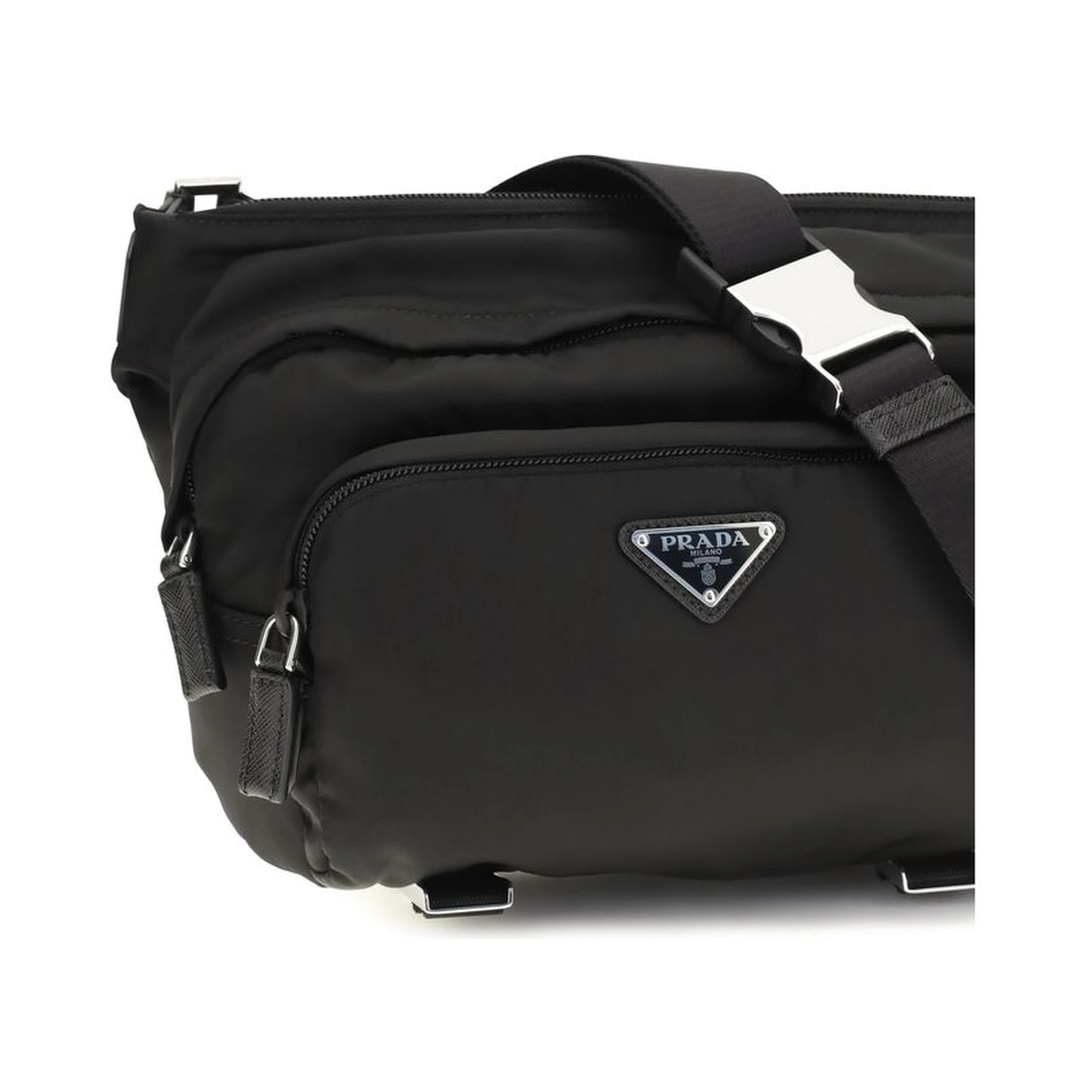 Black Nylon Shoulder Bag