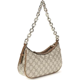 Beige Fabric Handbag