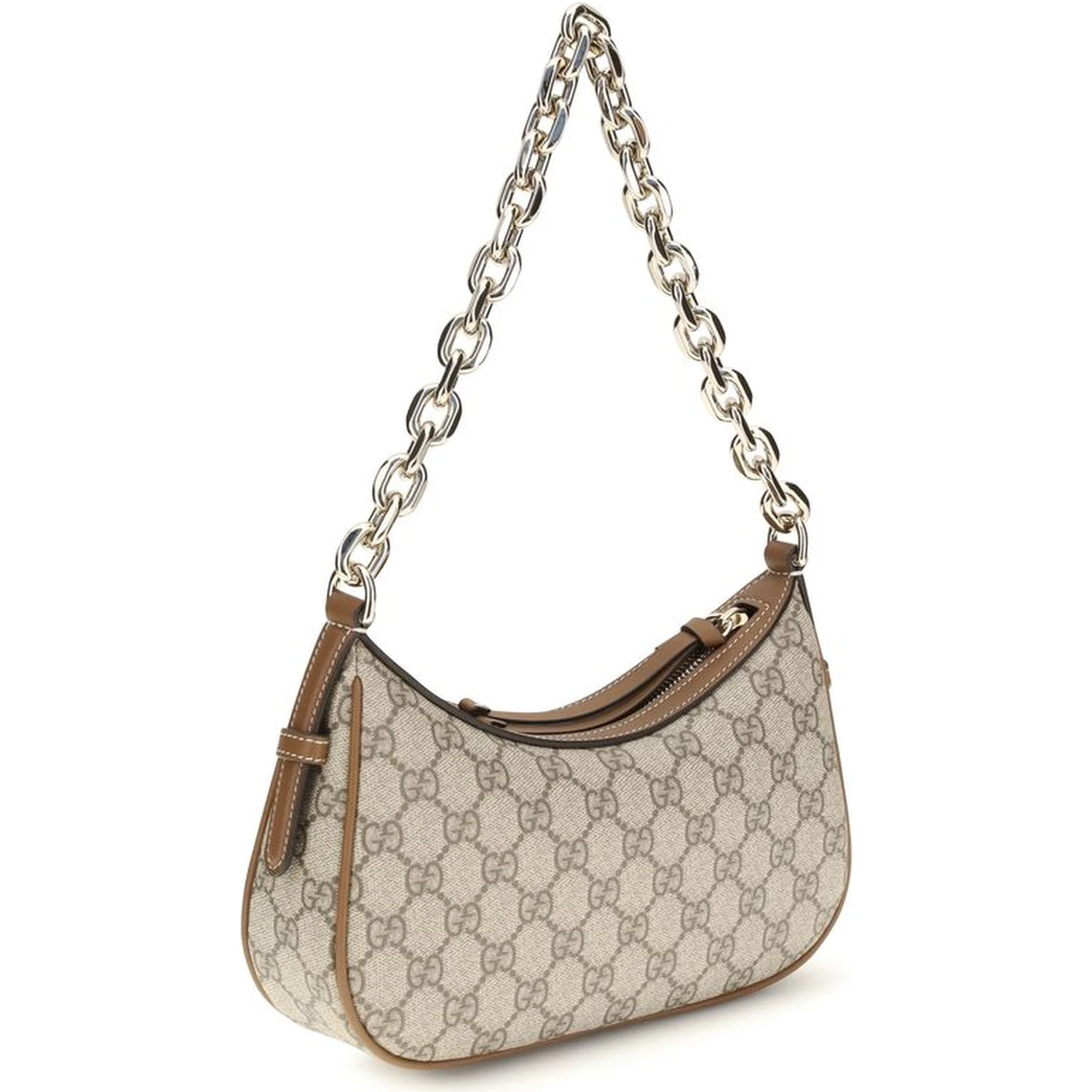 Beige Fabric Handbag