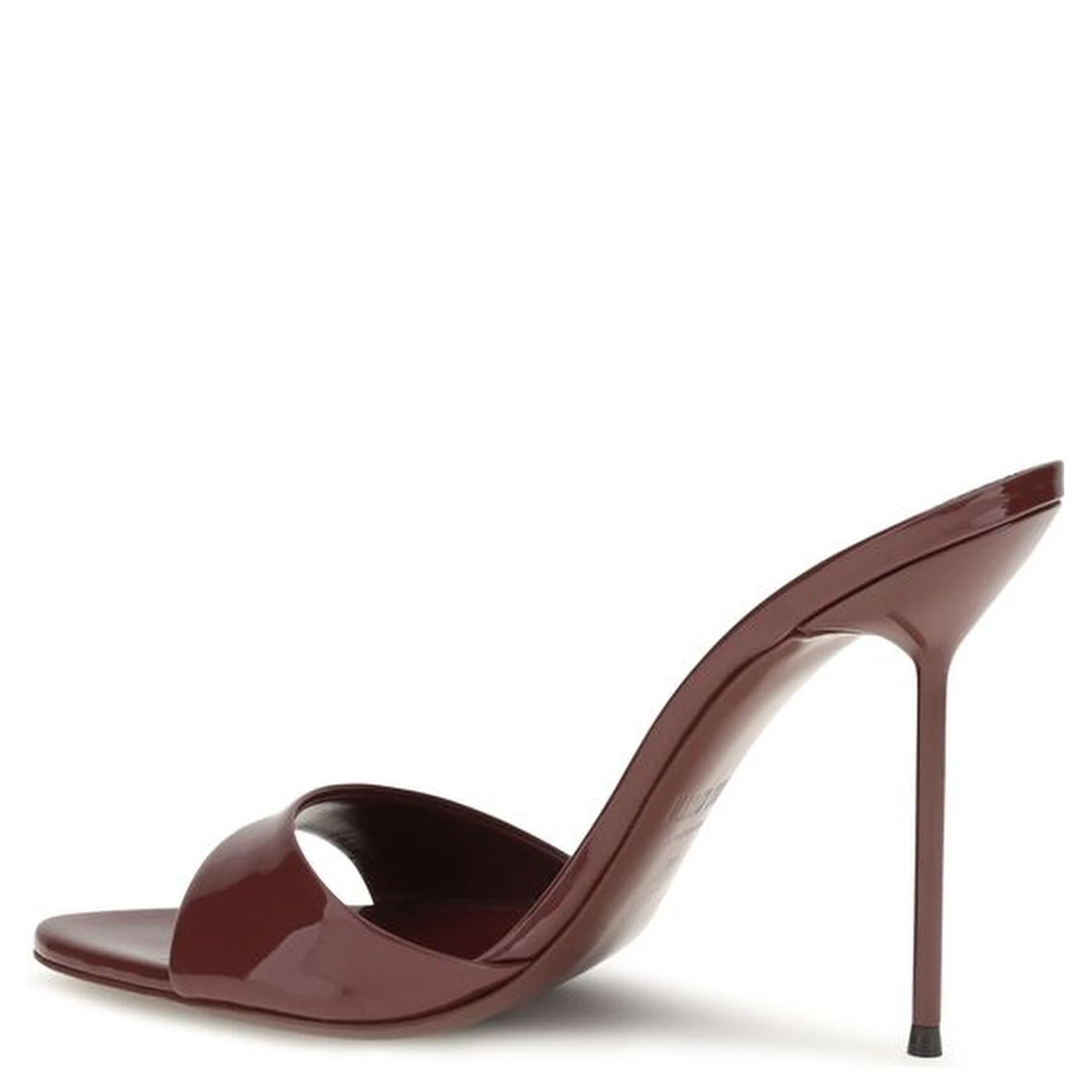 Bordeaux Calf Leather Bos Taurus Stiletto Heel Sandals