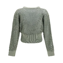 Bicolor Cotton Cardigan