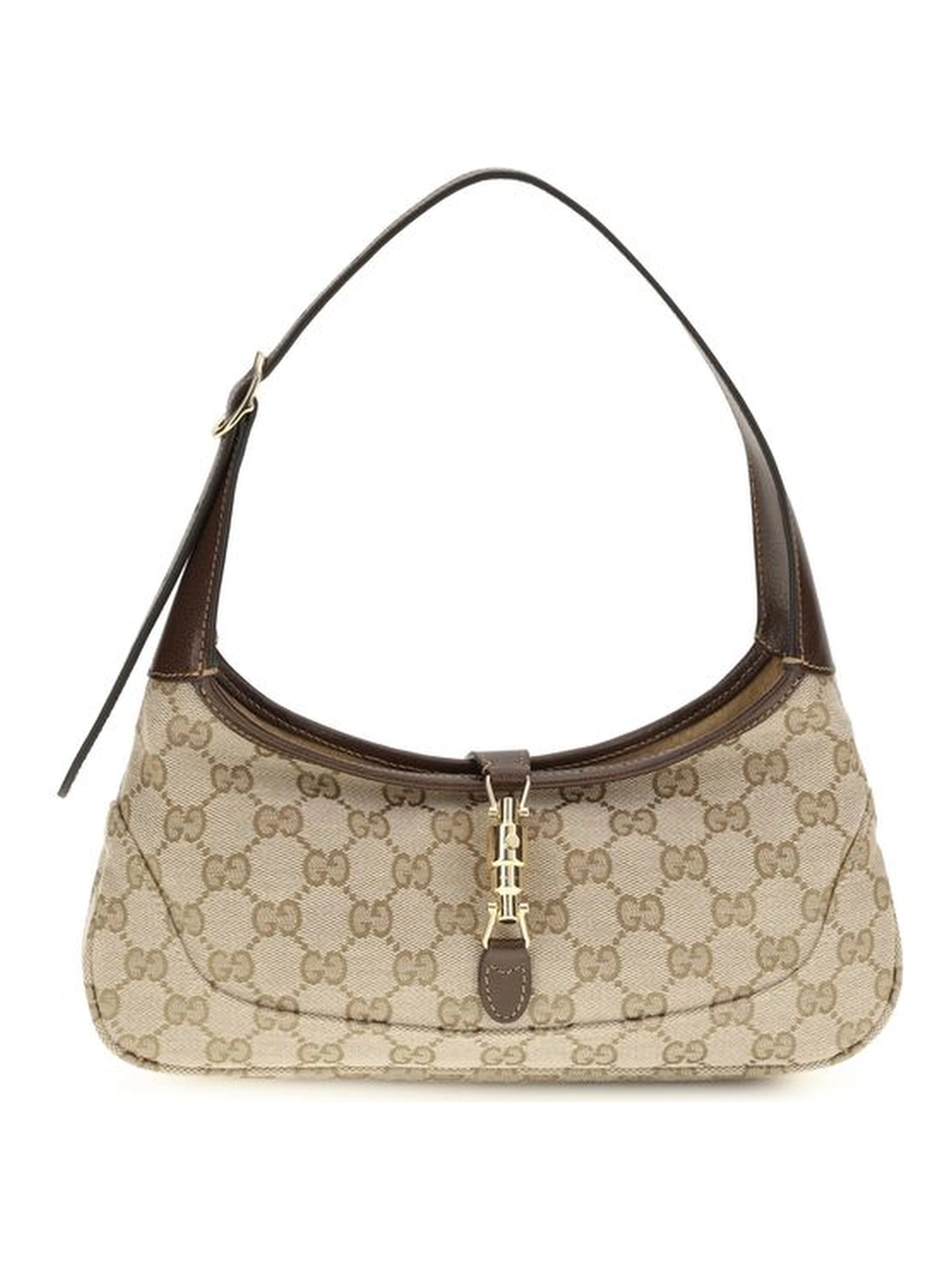 Beige Fabric Shoulder Bag