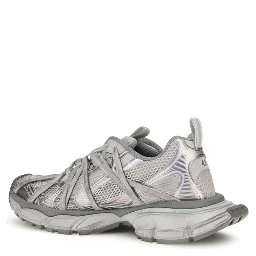 Gray Polyethylene Athletic Sneakers