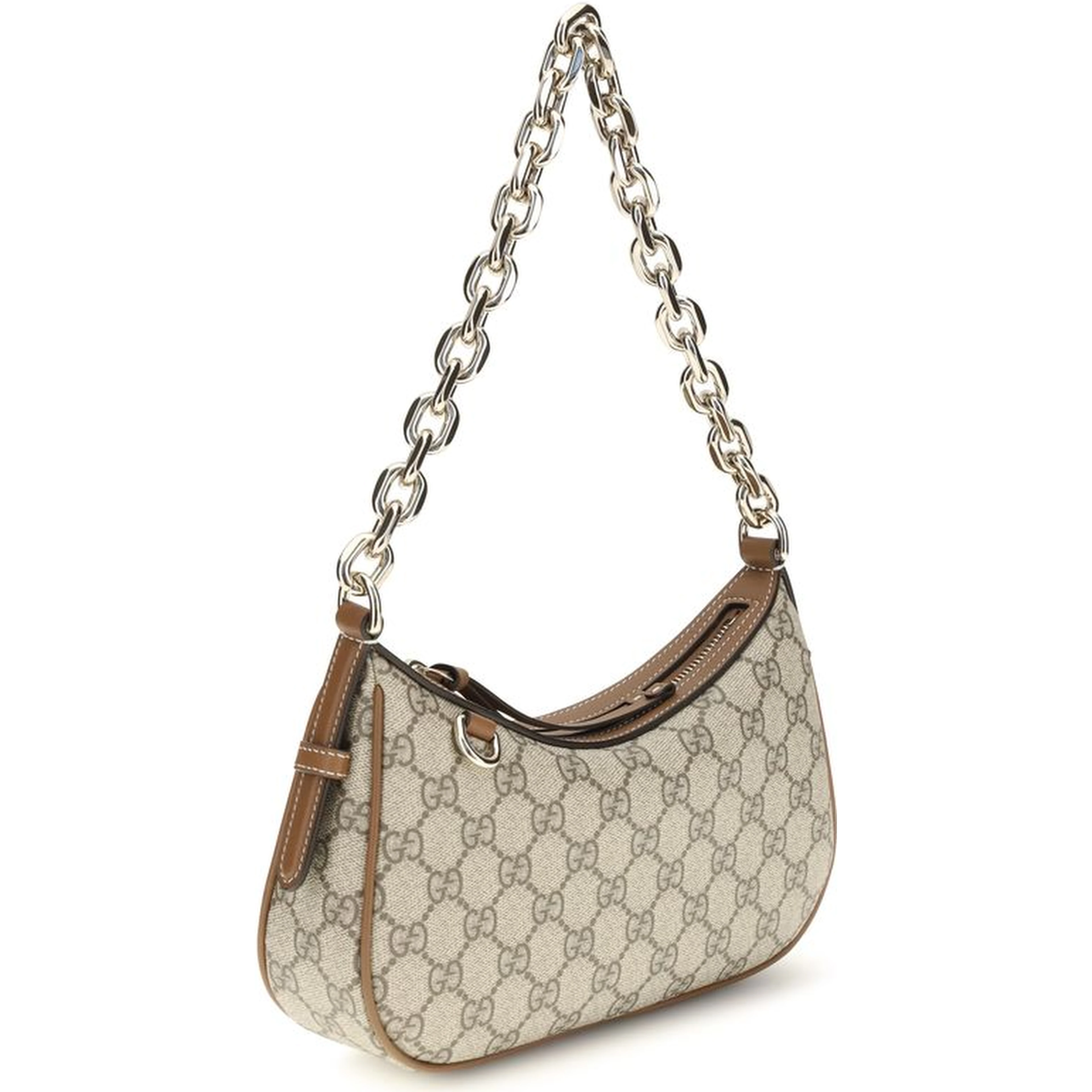 Beige Fabric Handbag