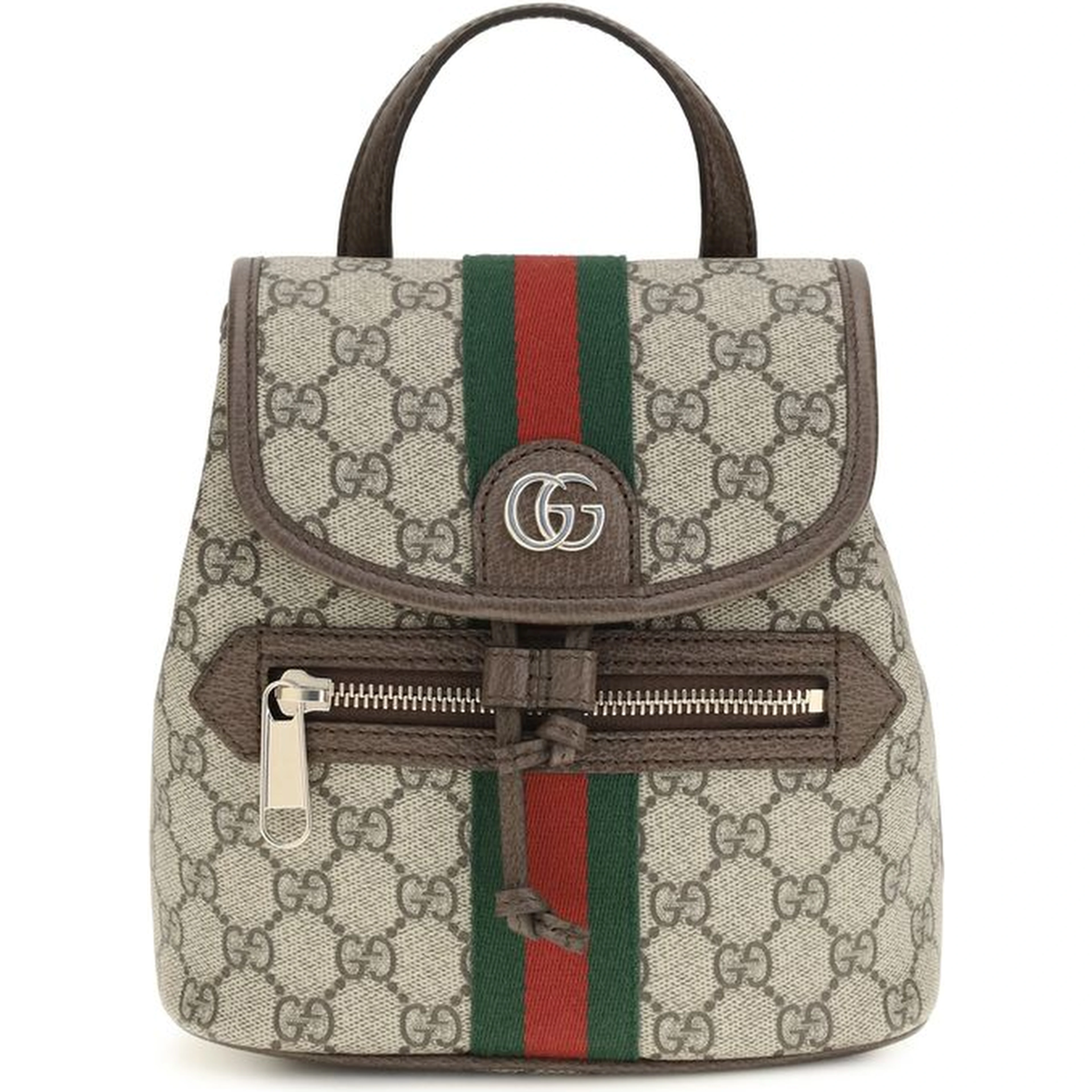 Beige Fabric Backpack