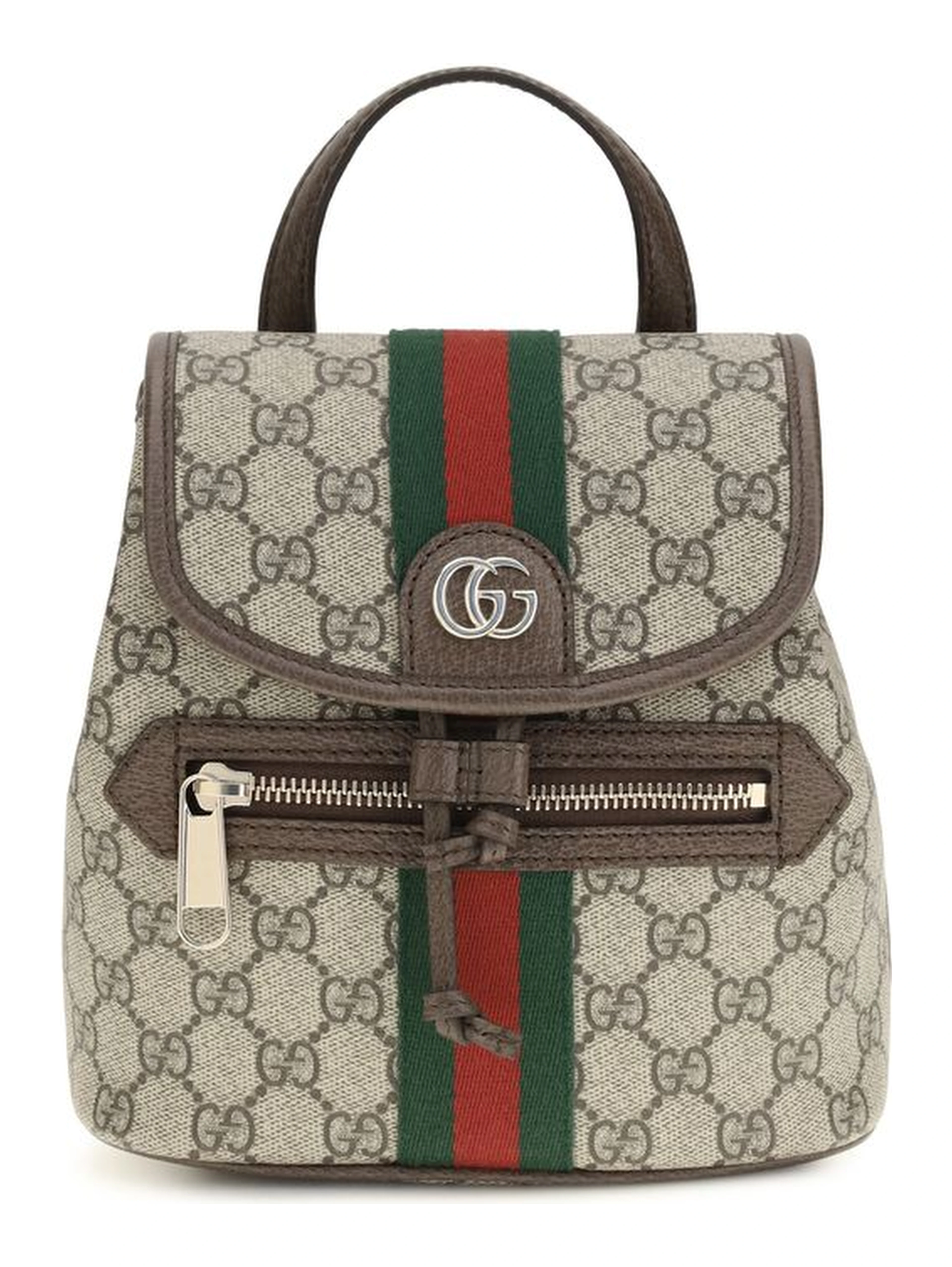 Beige Fabric Backpack