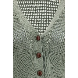 Bicolor Cotton Cardigan