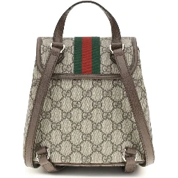Beige Fabric Backpack
