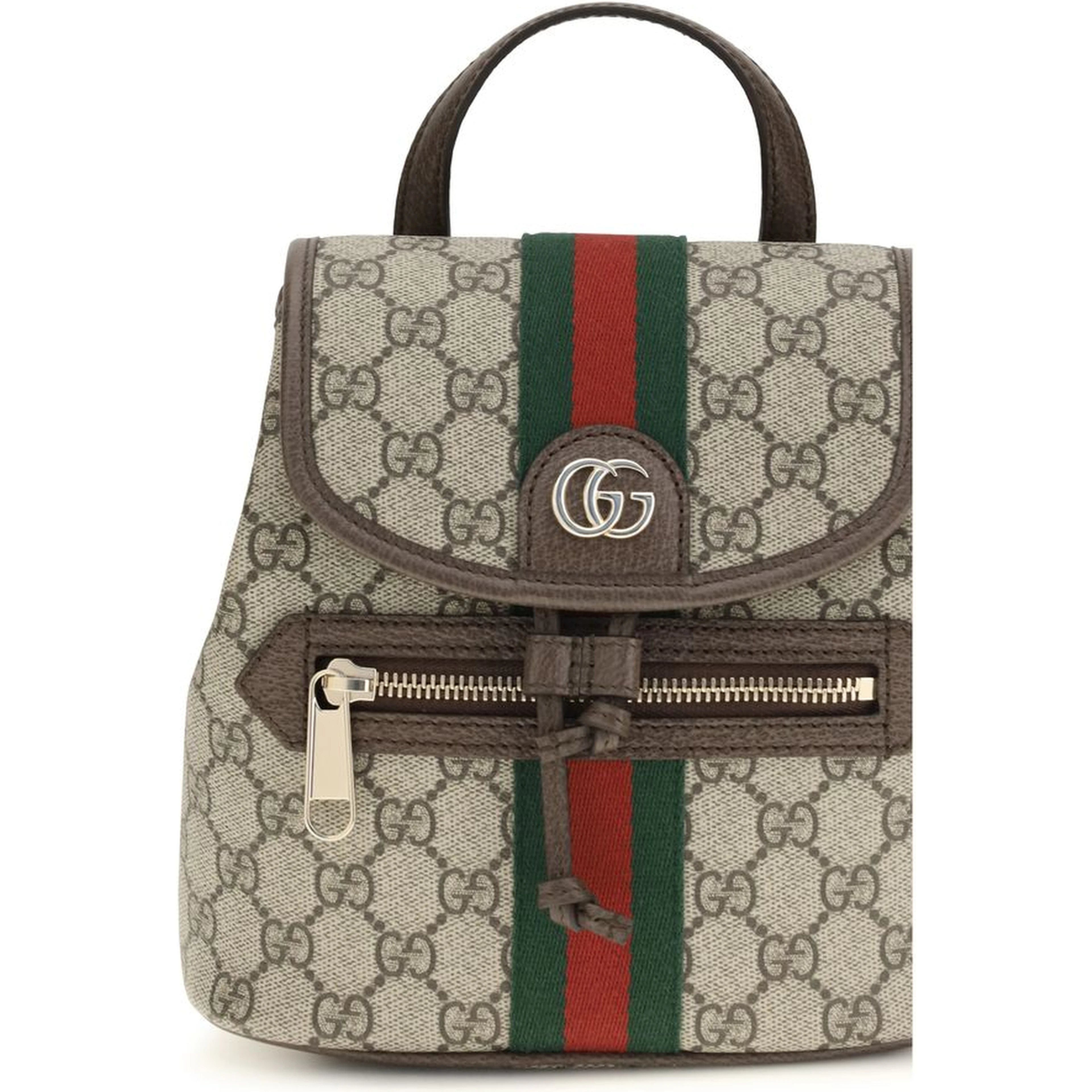 Beige Fabric Backpack