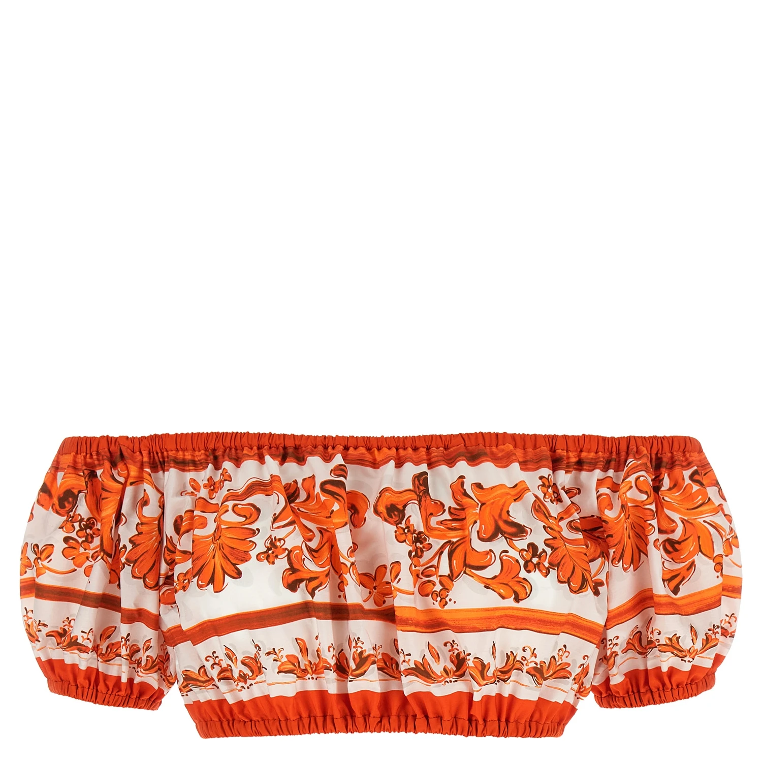 Orange Cotton Blouse