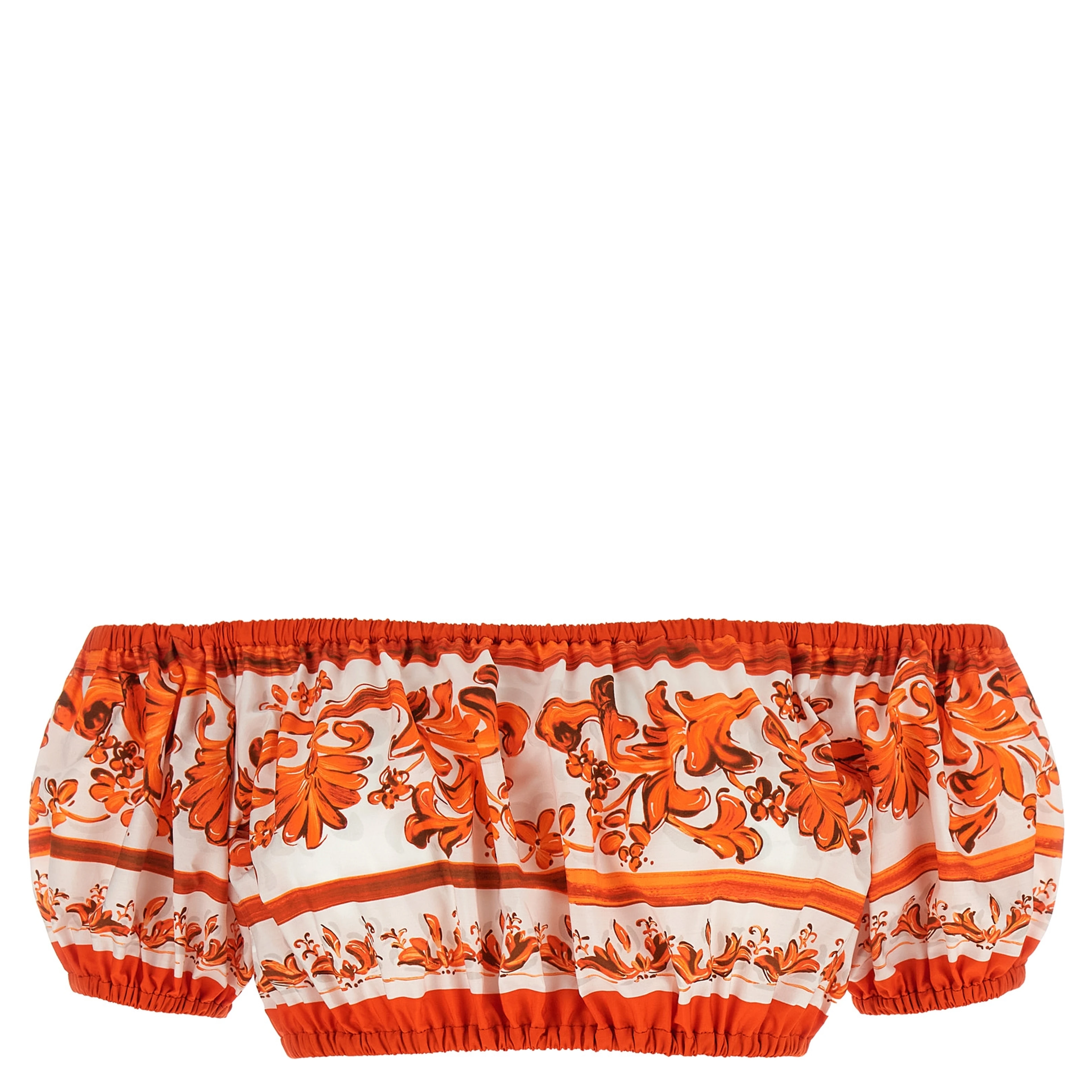 Orange Cotton Blouse