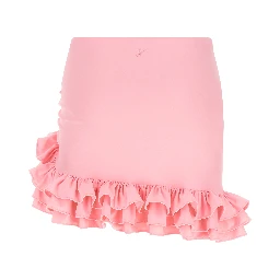 Multicolor Polyamide Long Skirt