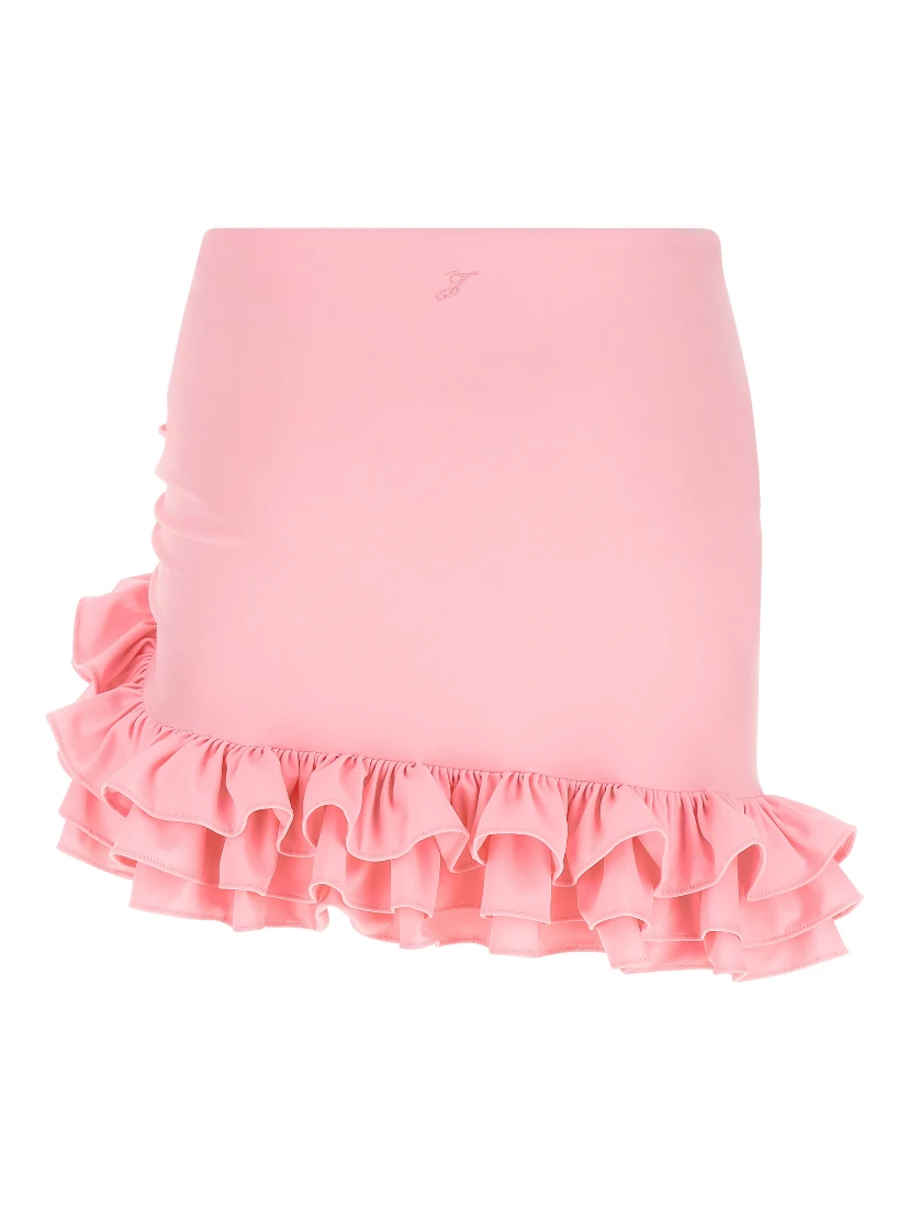 Multicolor Polyamide Long Skirt
