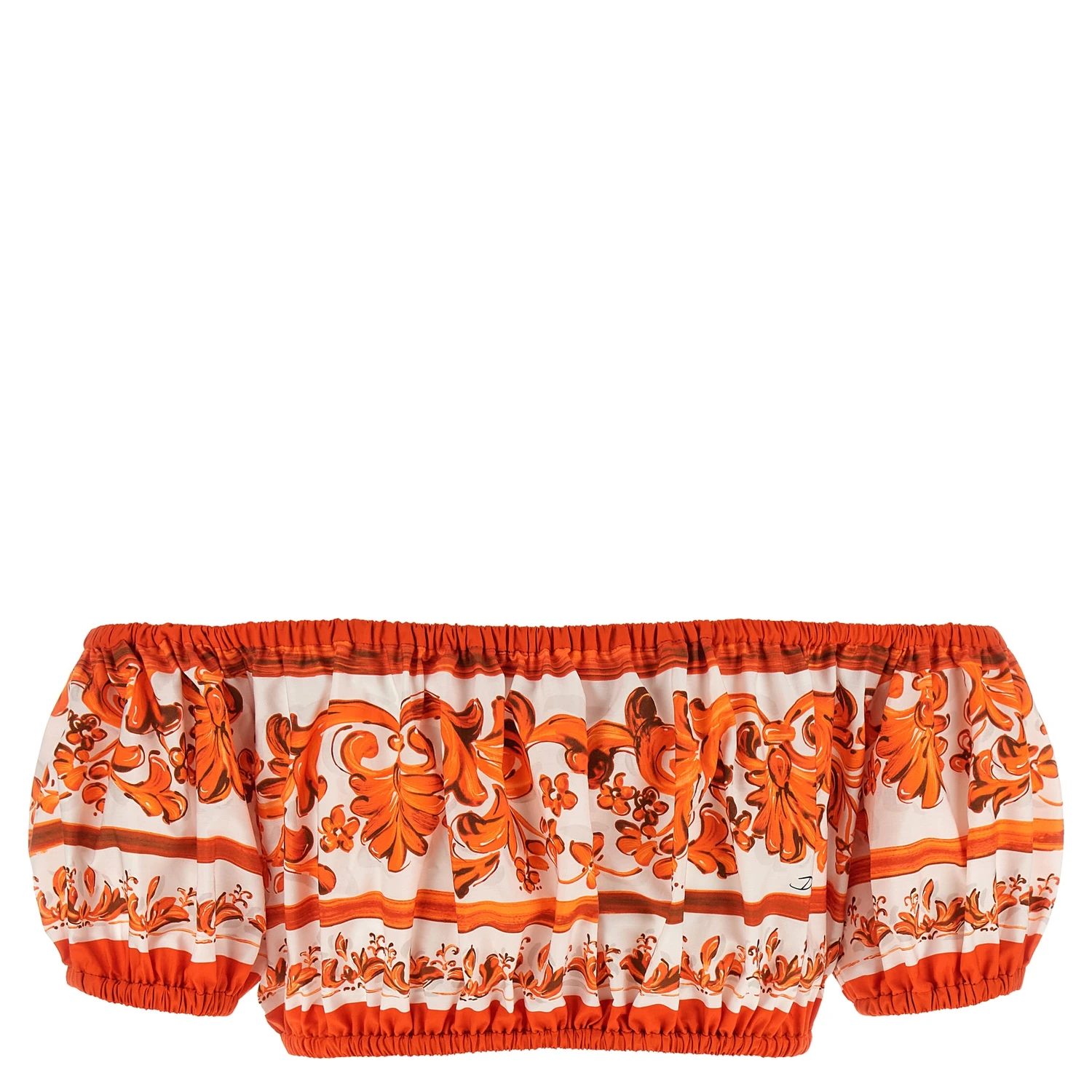 Orange Cotton Blouse