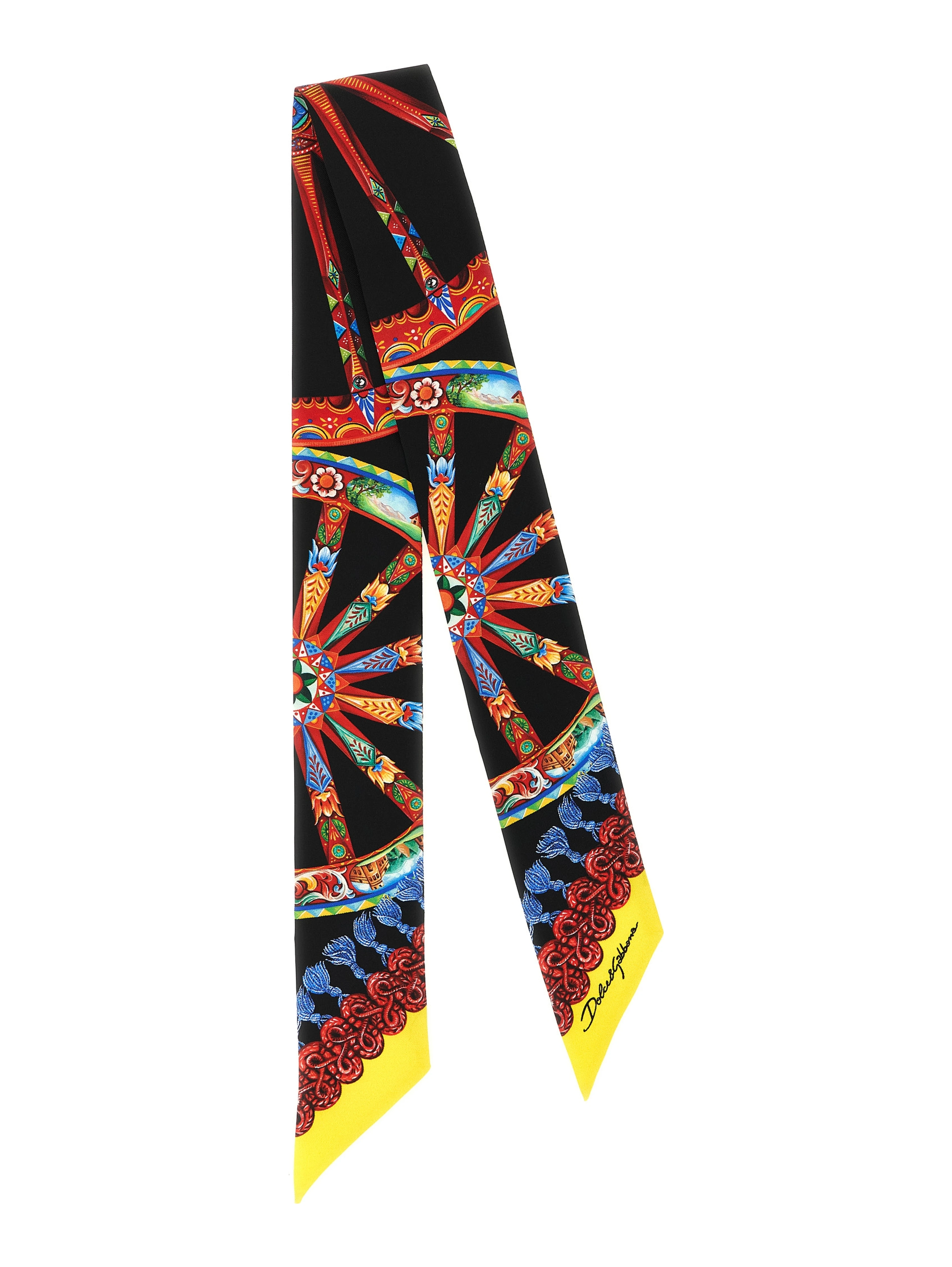 Multicolor Silk Foulard